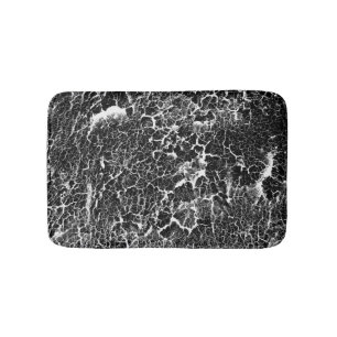 Black and White Nature Abstract Pattern Bath Mat
