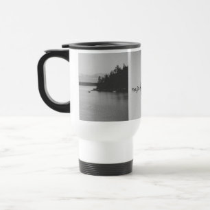 Black and White Nature Landscape Travel Mug