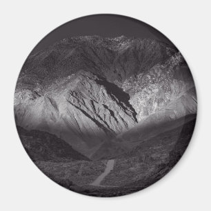 black and white night sky magnet