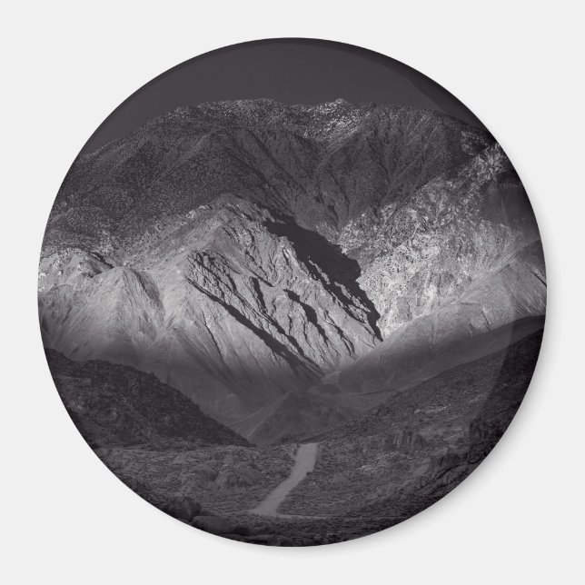 black and white night sky magnet (Front)
