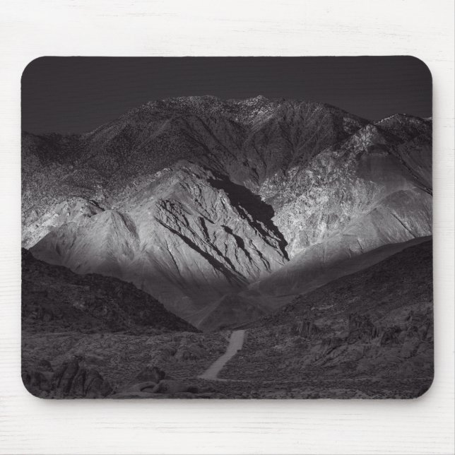black and white night sky mouse mat (Front)