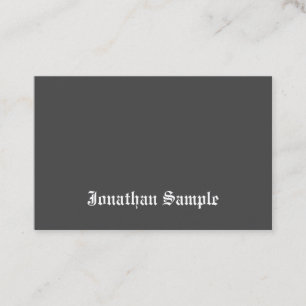 Black And White Nostalgic Old English Text Trendy Business Card