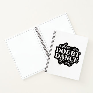 Black and white  notebook