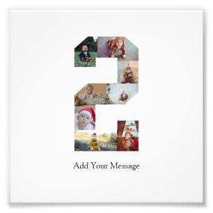 Black and White Number 2 Photo Collage