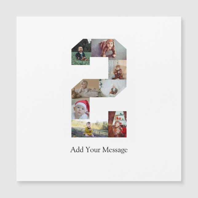 Black and White Number 2 Photo Collage (Front)