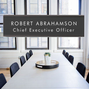 Black and White Office Door Signs Sign