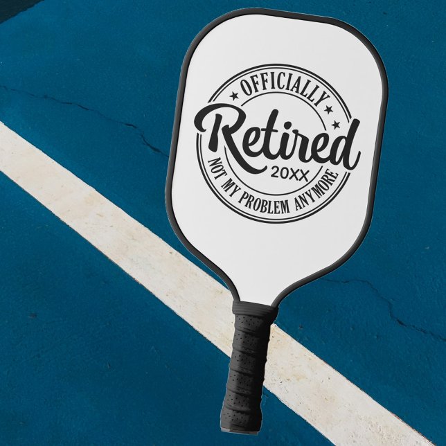 Black and White Officially Retired Pickleball Paddle (Creator Uploaded)