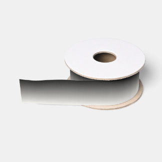 Black and White Ombre Grosgrain Ribbon