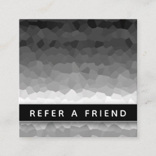 Black and White Ombre Modern Elegant Professional Appointment Card