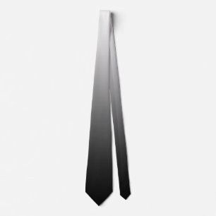 Black and white ombre tie