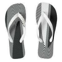 Black And White Op Art Design, Flip Flops