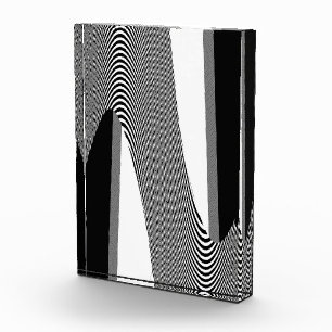 Black And White Op Art Design, Photo Block