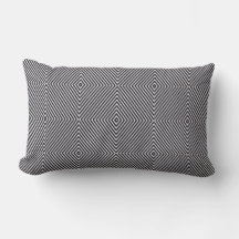 Black and White Op Art Diamond Stripe Geometric