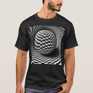 Black And White Op-Art T-Shirt