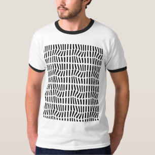 black and white optical art T-Shirt