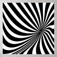 Black and white optical illusion pattern