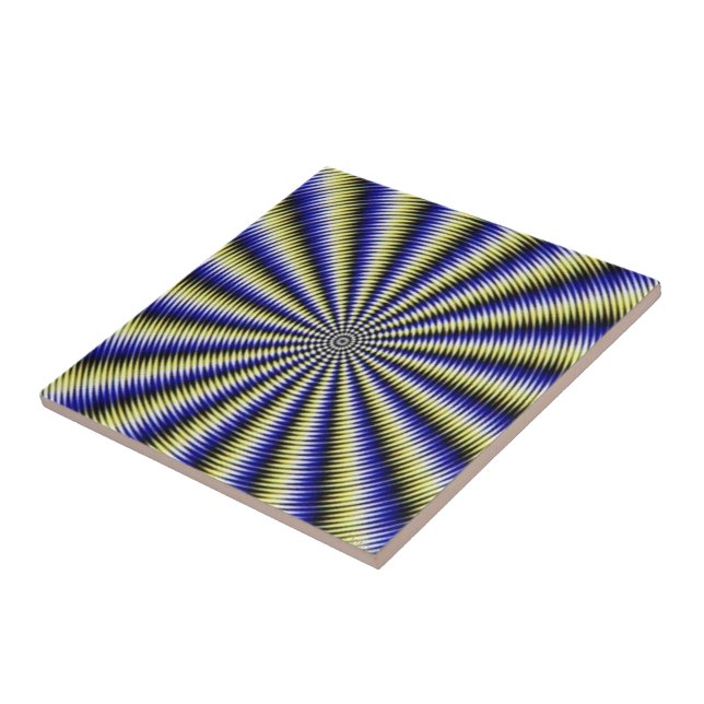 Black and White Optical Illusion Tile (Side)