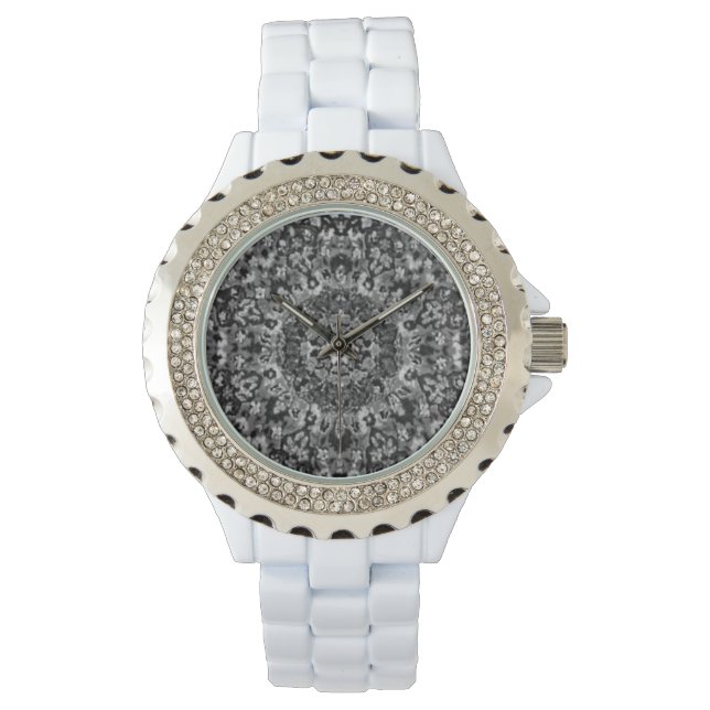 Black and White Oriental Rug Watch (Front)