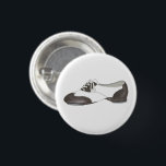 Black-and-White Oxford Tap Shoe Dance Teacher 3 Cm Round Badge<br><div class="desc">Features an original illustration of a black and white tap dance shoe. Great for your favourite dancer, teacher, choreographer, musical theatre performer, or studio owner. This dance shoe design is also available on other products. Don't see what you're looking for? Need help with customisation? Contact Rebecca to have something designed...</div>