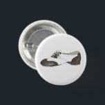 Black-and-White Oxford Tap Shoe Dance Teacher 3 Cm Round Badge<br><div class="desc">Features an original illustration of a black and white tap dance shoe. Great for your favourite dancer, teacher, choreographer, musical theatre performer, or studio owner. This dance shoe design is also available on other products. Don't see what you're looking for? Need help with customisation? Contact Rebecca to have something designed...</div>