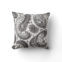 Black and White Paisley Elegance