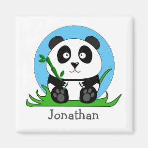 Black And White Panda Bear Magnet