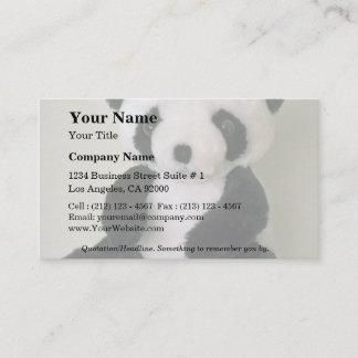 Black and white Panda toy Business Card