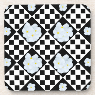 Black And White Pansy, Coasters