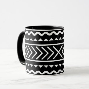 Black and White Pattern Artsy Design Mug