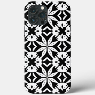 Black and white Pattern iPhone 13 Pro Max Case