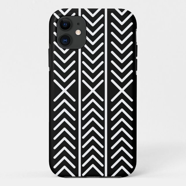 Black and White Pattern Case-Mate iPhone Case (Back)