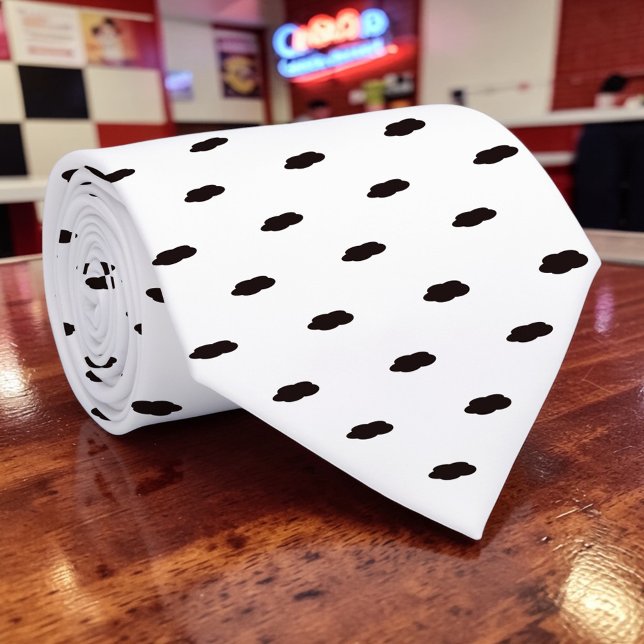 Black and White Pattern Custom Necktie (Creator Uploaded)
