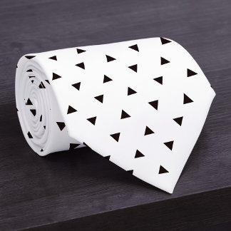 Black and White Pattern Custom Necktie