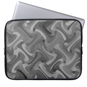 Black and White Pattern Laptop Sleeve