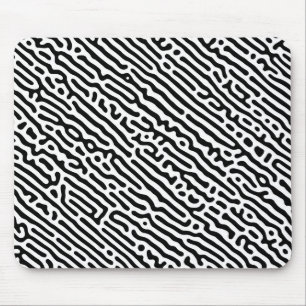 Black and White Pattern Mouse Mat