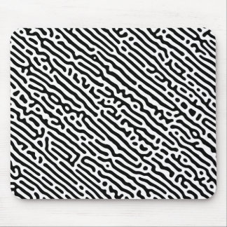 Black and White Pattern Mouse Mat