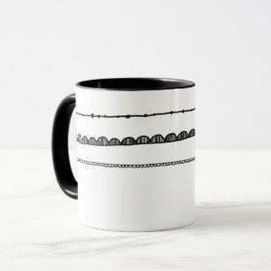 Black and White pattern mug pretty pattern