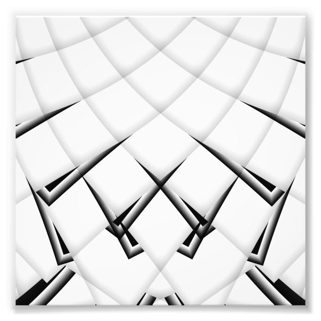 Black and White Pattern Photo Print (Front)