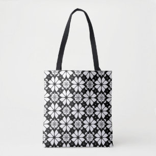 Black and white Pattern Tote Bag