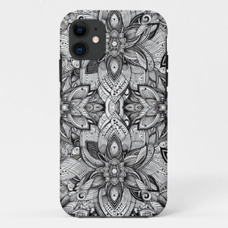 Black and White Patterned Phone Case