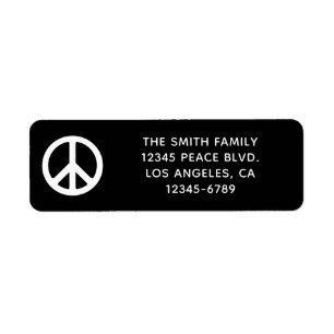 Black and White Peace Symbol