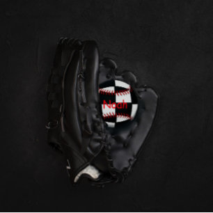 Black and white personalised custom Baseball