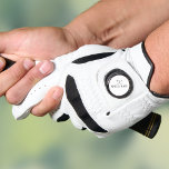 Black And White Personalised Name Golf Clubs Golf Glove<br><div class="desc">Personalise the name in classic typography to create a unique golf gift and keepsake for any golfer. Designed by Thisisnotme©</div>