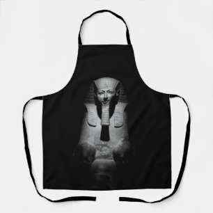 Black and white pharaoh king apron