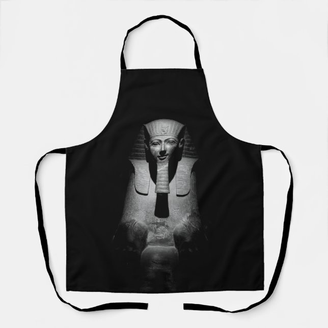 Black and white pharaoh king apron (Front)