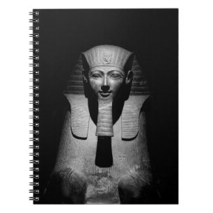 Black and white pharaoh king notebook