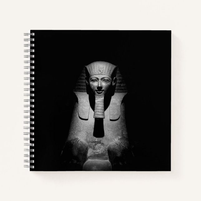 Black and white pharaoh king notebook (Front)