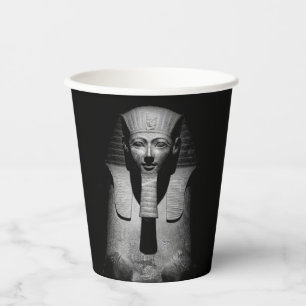 Black and white pharaoh king paper cups