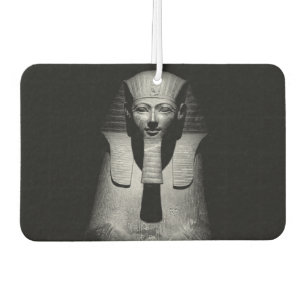 Black and White Pharaoh King Photograph Car Air Freshener