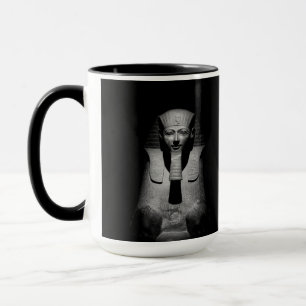 Black and White Pharaoh King Photograph Mug
